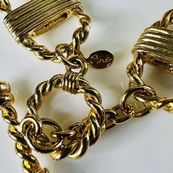 Vintage CIRO Bold Gold Plate Chunky Luxury Choker Necklace Wide Heavy 145gr 1343 - Picture 11 of 16